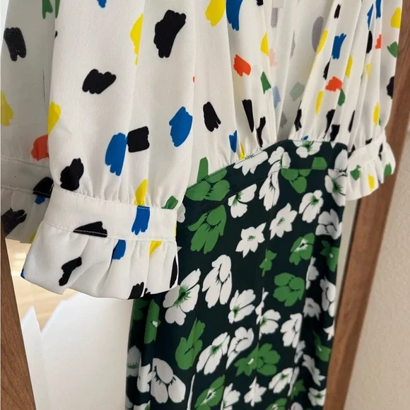 NWT ASOS Multicolor Abstract Print Dress - Picture 2 of 3